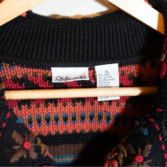 Colorful knit cardigan - Picture 2 of 4